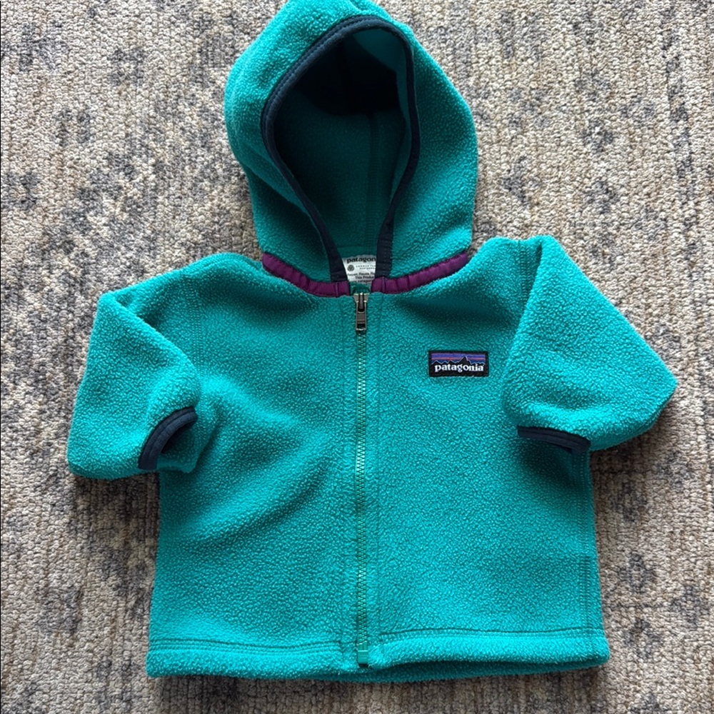 Patagonia Kids' Vibrant Blue Fleece Hoodie